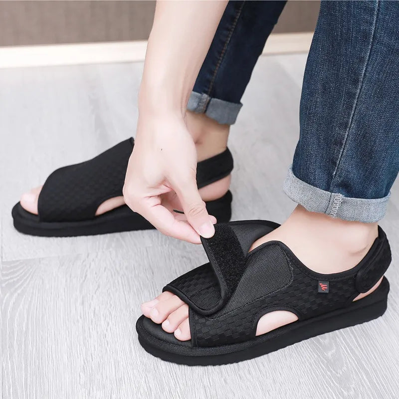 Unisex Diabetic Walking Sandals – Breathable, Adjustable & Anti-Slip