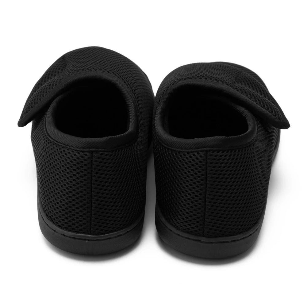 Unisex Diabetic Wide Walking Shoes Adjustable Lightweight Sneakers