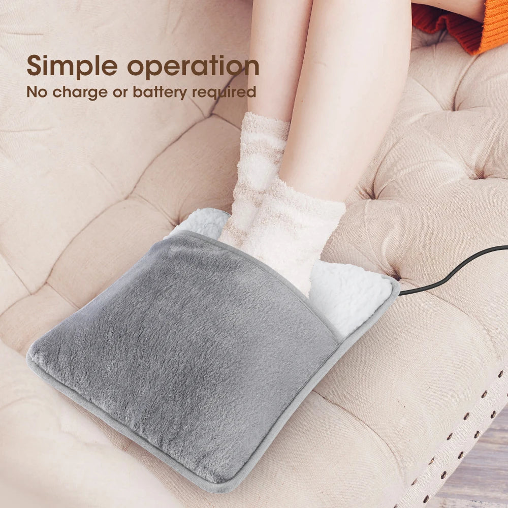 Electric Foot Heating Pad Fast-Heating Under Desk Warming Mat