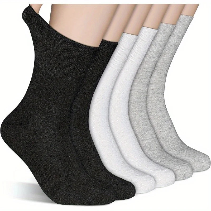 12 Pairs Diabetic Socks Non-Binding, Extra Loose & Breathable