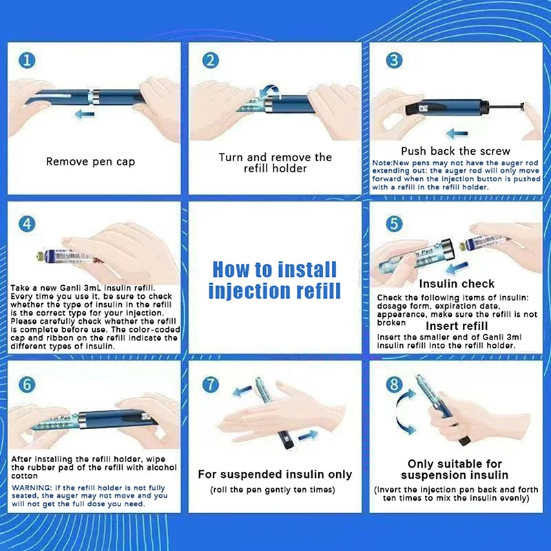 3ML Portable Insulin Injection Pen for Diabetes Use