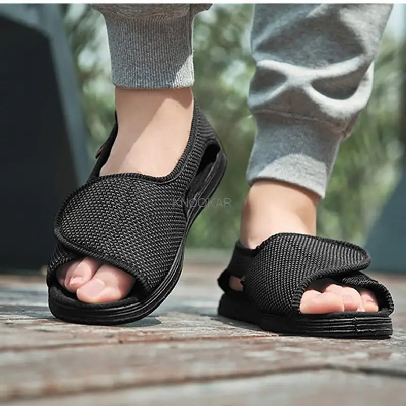 Adjustable Diabetic Wide-Fit Non-Slip Breathable Sandals