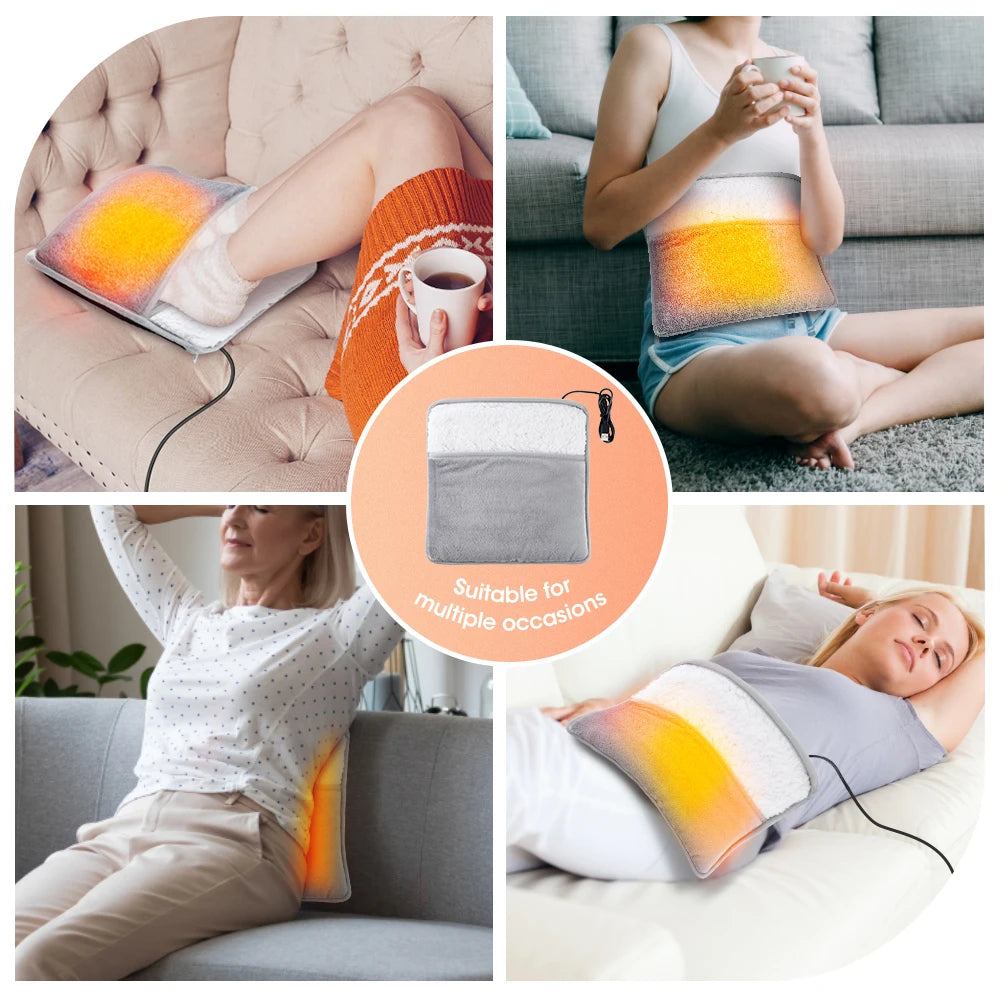 Electric Foot Heating Pad Fast-Heating Under Desk Warming Mat