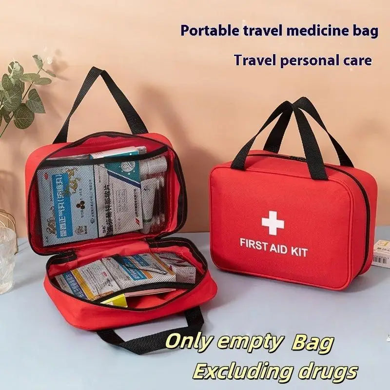 Portable First Aid Medical Storage Bag Travel & Emergency Organizer