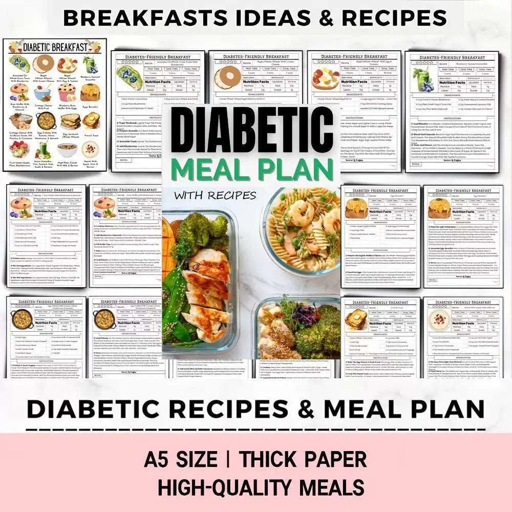 Diabetes Meal Plan & Recipe Guide – Healthy Diet Management Planner