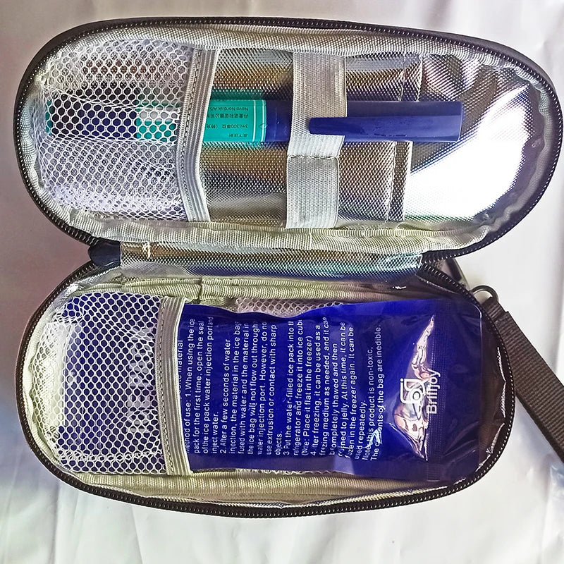 Waterproof Insulin Cooler Bag with Ice Pack Diabetic Storage Case