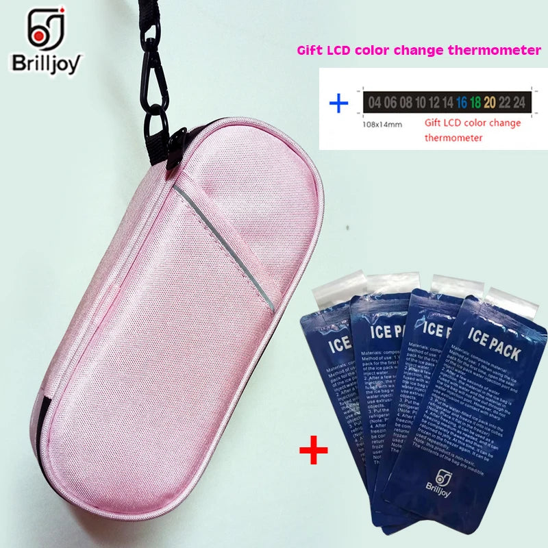 Waterproof Insulin Cooler Bag with Ice Pack Diabetic Storage Case
