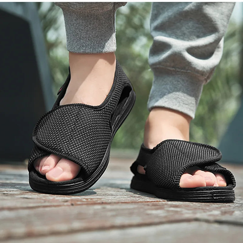 Adjustable Diabetic Wide-Fit Non-Slip Breathable Sandals