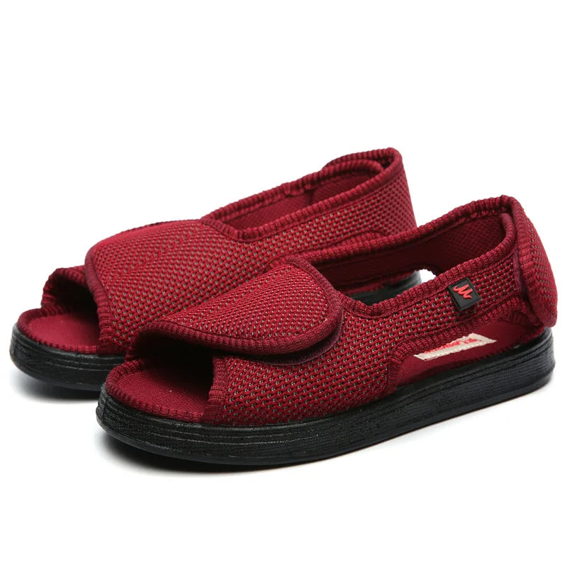 Adjustable Diabetic Wide-Fit Non-Slip Breathable Sandals