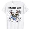 Diabetes Awareness Cat Cycling T-Shirt – Cute Graphic Tee