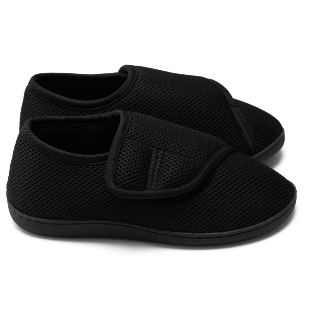 Unisex Diabetic Wide Walking Shoes Adjustable Lightweight Sneakers