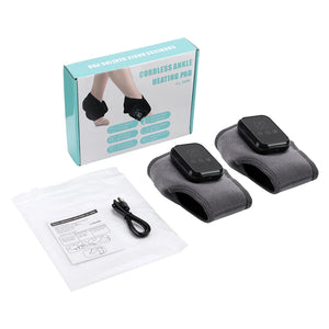Electric Heated Ankle Massager Brace Heat, Vibration & Support
