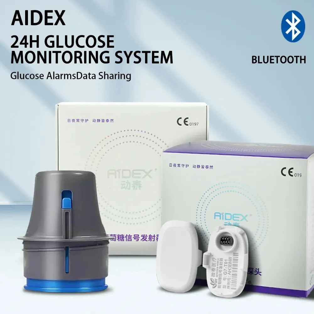 Aidex Dynamic CGM 24h Real-Time Blood Glucose Monitor (Prick-Free)