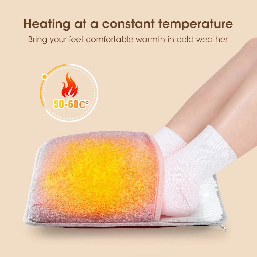 Electric Foot Heating Pad Fast-Heating Under Desk Warming Mat