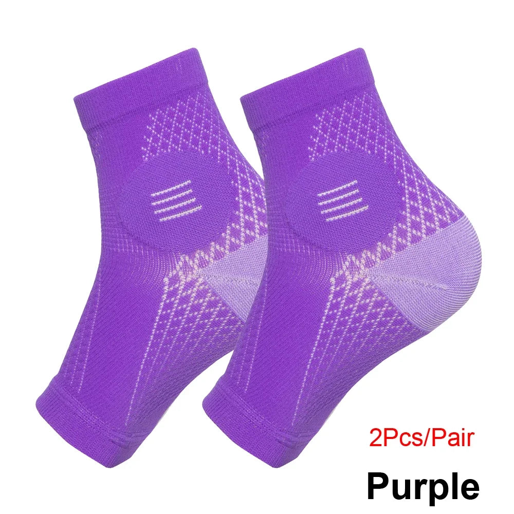 Neuropathy Compression Toeless Socks Diabetic Foot Support Sleeves (1 Pair)