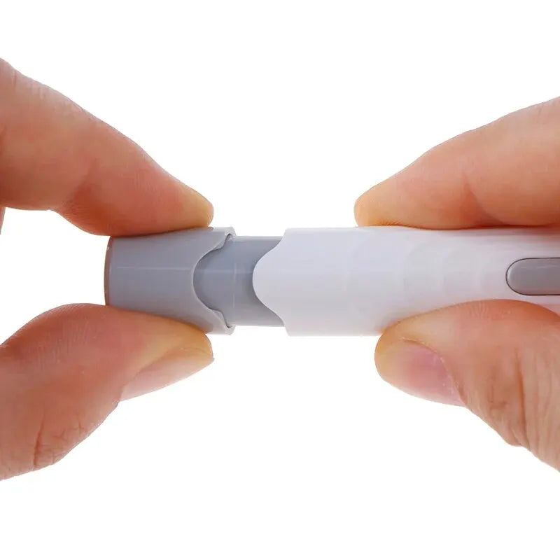 Adjustable Diabetic Lancing Pen for Blood Glucose Testing