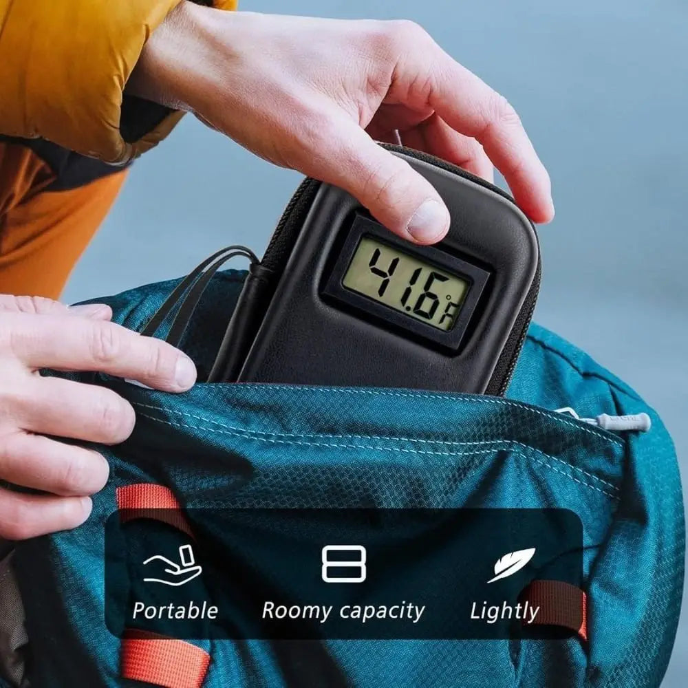 Insulin Cooler Travel Case with Thermometer Waterproof Medicine Organizer