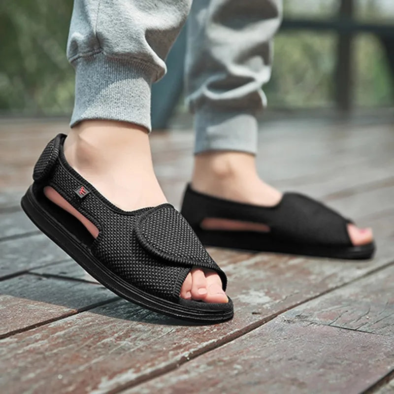 Adjustable Diabetic Wide-Fit Non-Slip Breathable Sandals