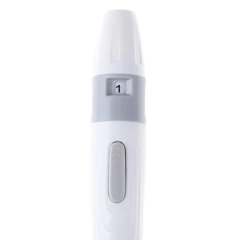 Adjustable Diabetic Lancing Pen for Blood Glucose Testing