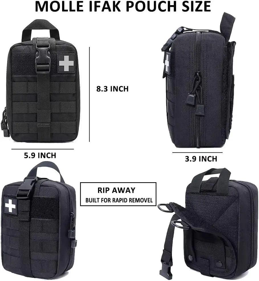 Tactical MOLLE First Aid Pouch Lightweight Rip-Away Medical Bag