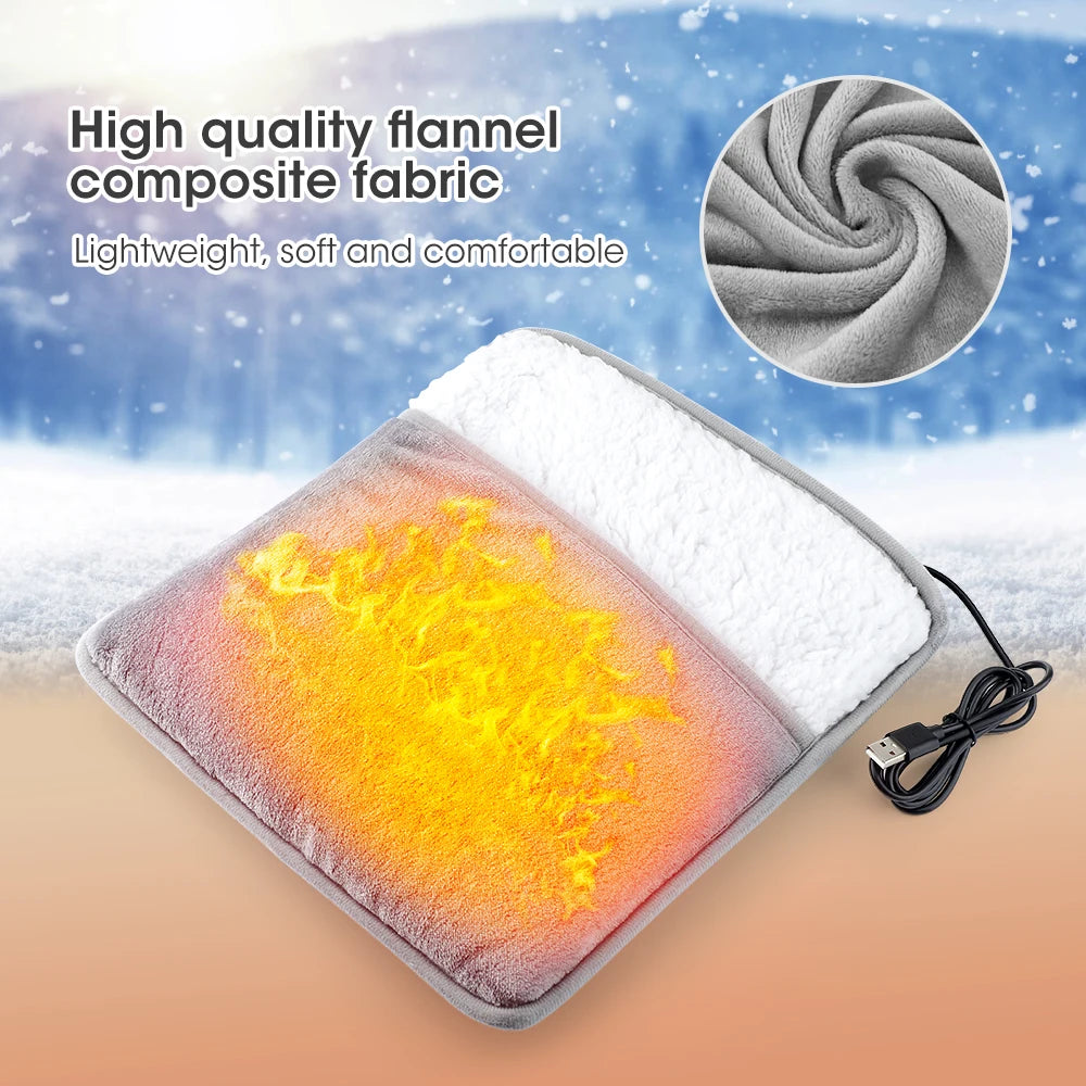 Electric Foot Heating Pad Fast-Heating Under Desk Warming Mat
