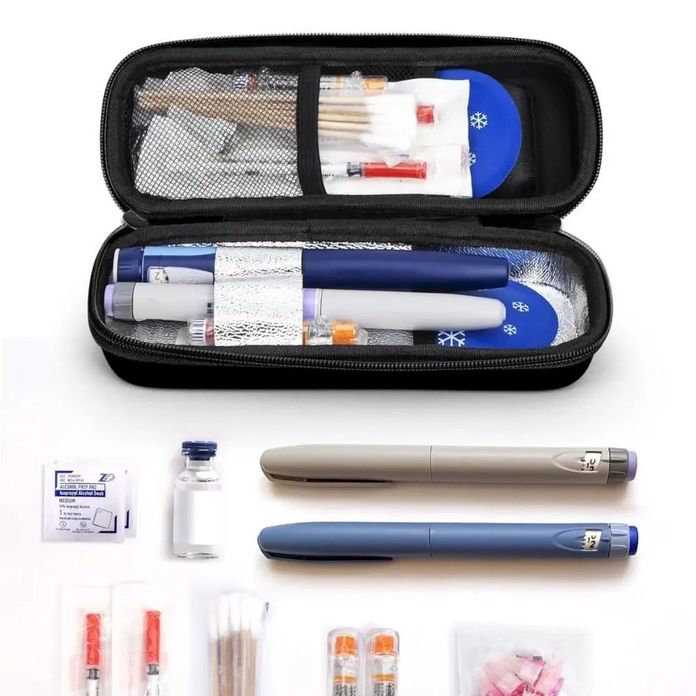 Waterproof Insulin Cooler Travel Case with Thermometer Display