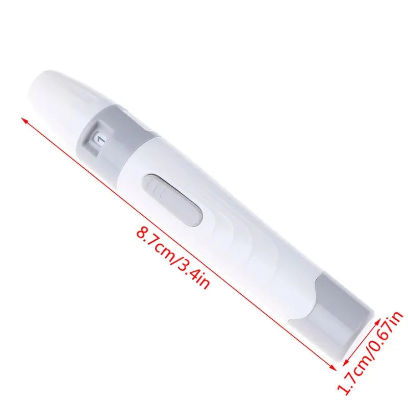 Adjustable Diabetic Lancing Pen for Blood Glucose Testing