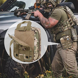 Tactical MOLLE First Aid Pouch Lightweight Rip-Away Medical Bag